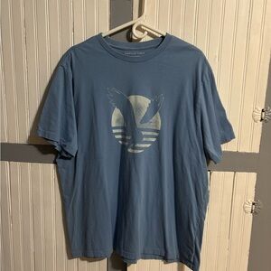 American Eagle Outfitters Blue Tee with Logo